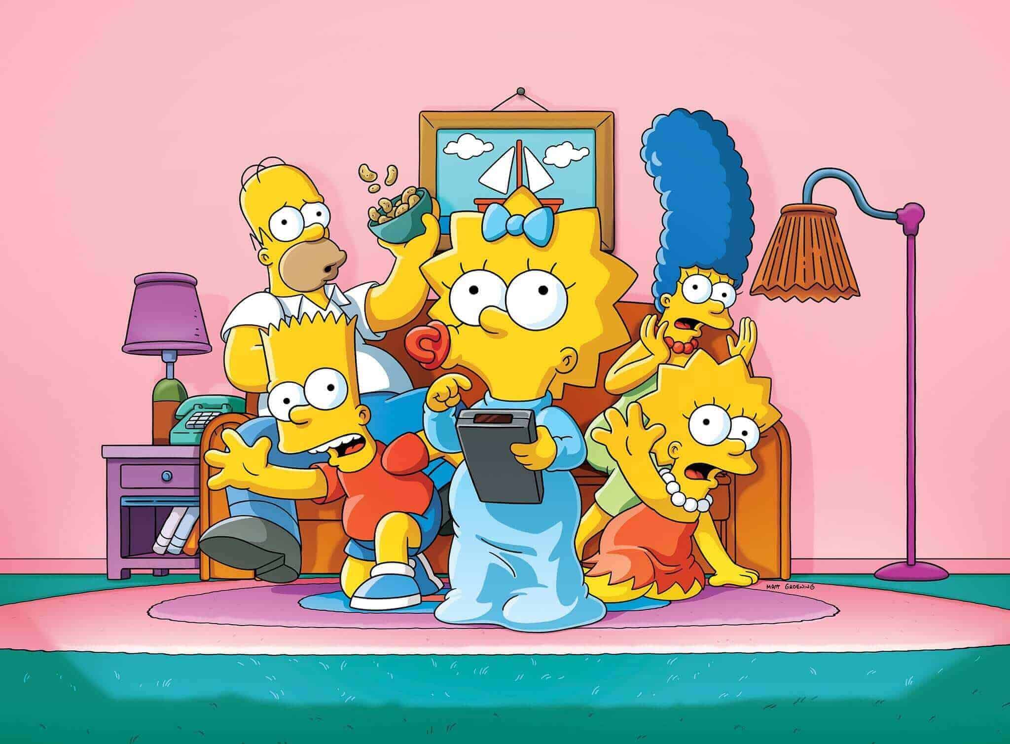 Portadas de rock con los personajes de Los Simpsons
