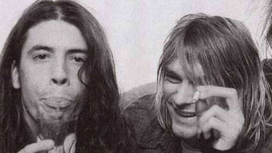 Dave y Kurt en una foto en blanco y negro