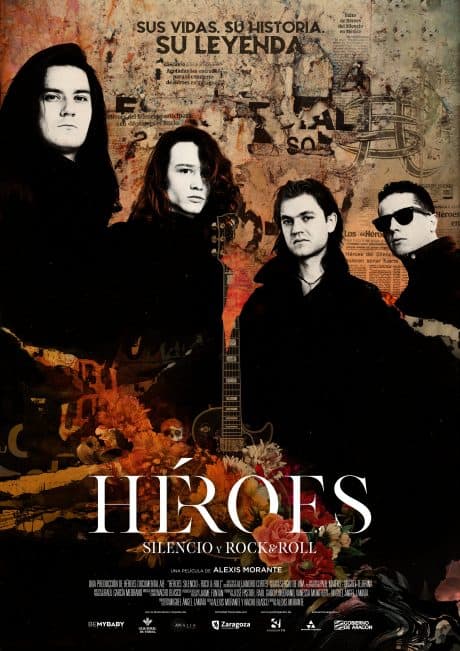 Flyer del documental de Héroes del Silencio