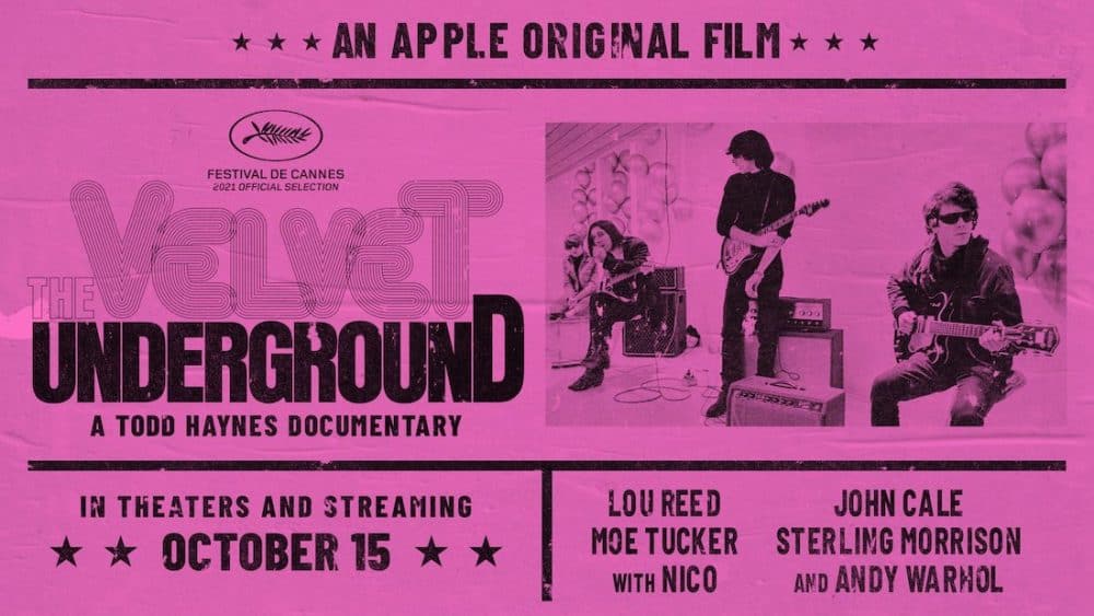 Flyer promocional del documental de The Velvet Underground que pasará por Apple TV